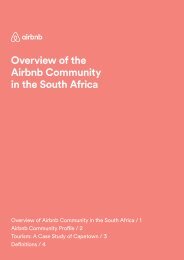 Overview of the Airbnb Community in the South Africa