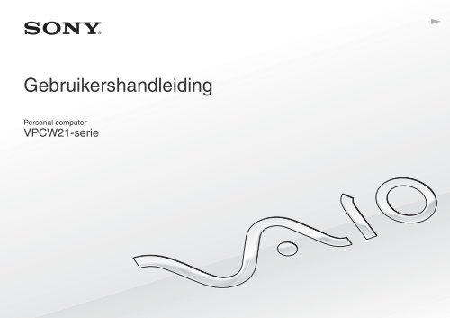 Sony VPCW22M1E - VPCW22M1E Istruzioni per l'uso Olandese