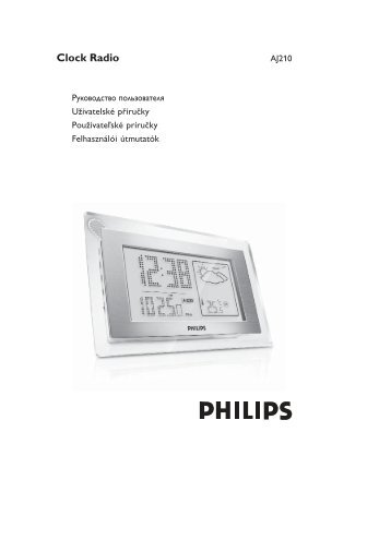 Philips Radio-rÃ©veil station mÃ©tÃ©o - Mode dâemploi - HUN