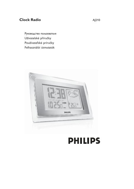 Philips Radio-r&eacute;veil station m&eacute;t&eacute;o - Mode d&rsquo;emploi - HUN