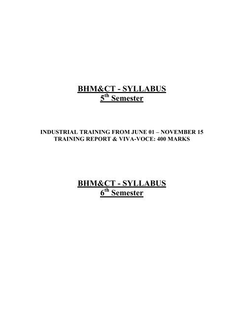 Bhm Amp Ct Syllabus 5 Semester Bhm Amp Ct Syllabus 6 Semester Bhm Amp Ct Syllabus 5 Semester Bhm Amp Ct Syllabus 6 Semester