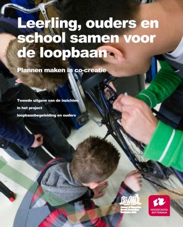 Leerling, ouders en school samen voor de loopbaan, brochure