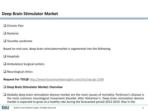 Deep Brain Stimulator Market
