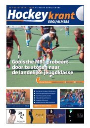Hockeykrant Gooi/Almere Najaar 2016