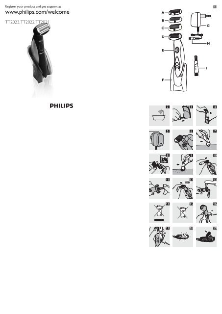 Philips Bodygroom series 5000 Tondeuse corps - Mode d&rsquo;emploi - NOR