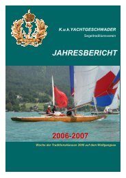 traditionsklassen – ausschuss 2006/2007 - KuK Yachtgeschwader