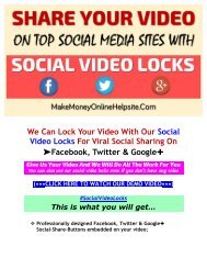 How To Share Your Video With Social Video Locks
