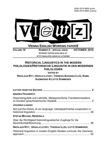 Views 19 4 Department Of English Universitat Wien