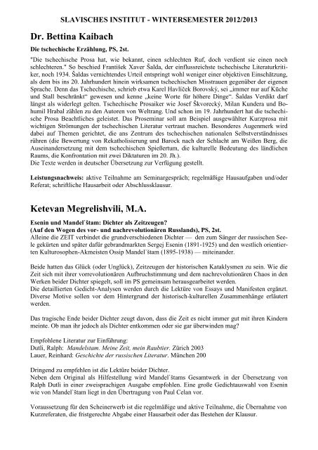 Svitlana Gravani, MA - Slavisches Institut - Universität Heidelberg