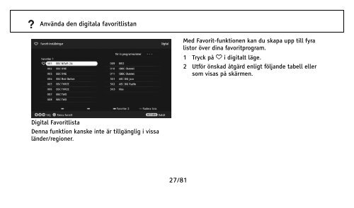 Sony KDL-22EX302 - KDL-22EX302 Istruzioni per l'uso Svedese