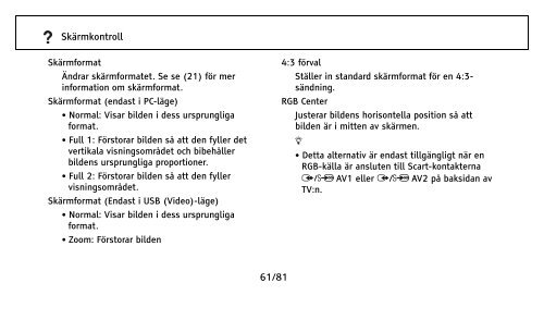 Sony KDL-22EX302 - KDL-22EX302 Istruzioni per l'uso Svedese