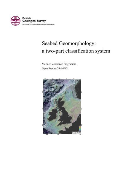 Part 1 Defining The Seabed , A two-part seabed geomorphology ...