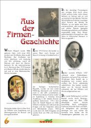 Aus der Firmengeschichte - Senoplast