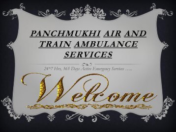 Panchmukhi air and Train ambulance services in Mumbai-Chennai