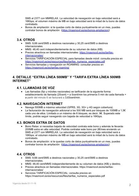 CONDICIONES OFERTA ADSL/FIBRA MÁS MÓVIL