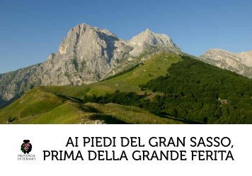 Ai piedi del Gran Sasso prima della grande ferita