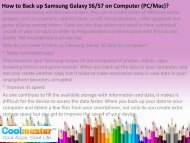 How to Back up Samsung Galaxy S6 S7 on Computer