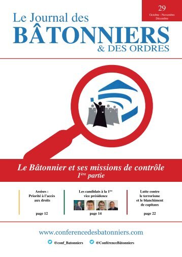 Le Bâtonnier et ses missions de contrôle