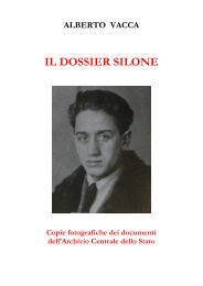 Alberto Vacca - Il dossier Silone