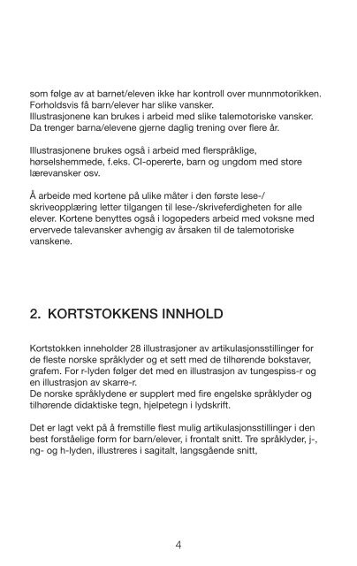 Artikulasjonsstillinger veiledning