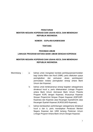 PETUNJUK TEKNIS PROGRAM PEMBIAYAAN ... - Smecda