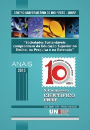 Anais de Congresso Cientifico 2013 - Unirp