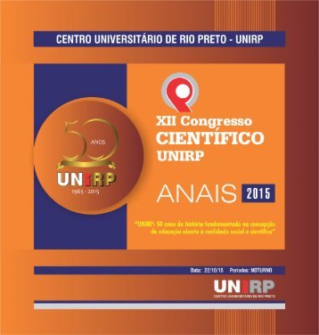 Anais de Congresso Cientifico 2015 - Unirp