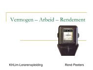 Vermogen-arbeid-rendement