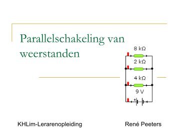 Parallelschakeling van weerstanden