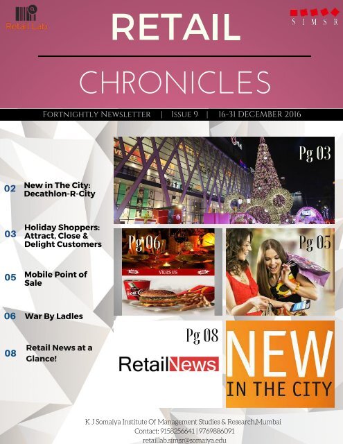 RetailChronicle Issue9 (16-31 December 2016)