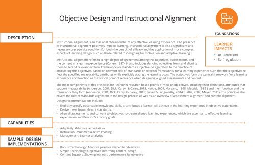 Objective Design and Instructional Alignment