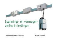 Spannings en vermogenverlies in leidingen