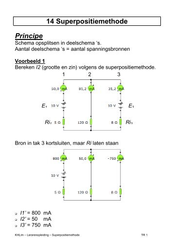 Netwerktheorie, superpositie