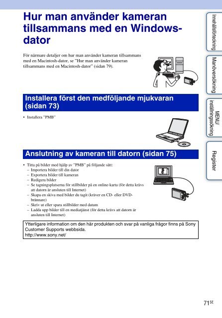 Sony DSC-W190 - DSC-W190 Istruzioni per l'uso Svedese