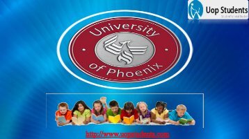 Buy University of Phoenix Study Materials - Solved Papers, Questions & Answers at UOP Students 