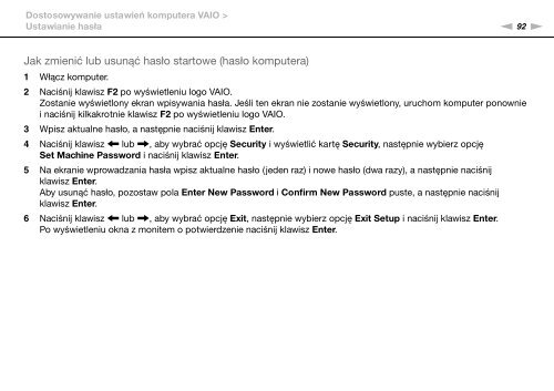 Sony VPCY21B7E - VPCY21B7E Istruzioni per l'uso Polacco