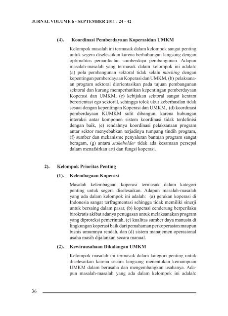 Jurnal Pengkajian Koperasi dan UKM - Smecda