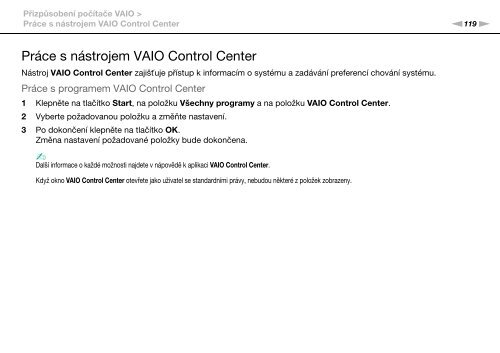 Sony VPCS12B7E - VPCS12B7E Istruzioni per l'uso Ceco