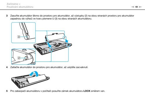 Sony VPCS12B7E - VPCS12B7E Istruzioni per l'uso Ceco