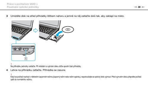 Sony VPCS12B7E - VPCS12B7E Istruzioni per l'uso Ceco