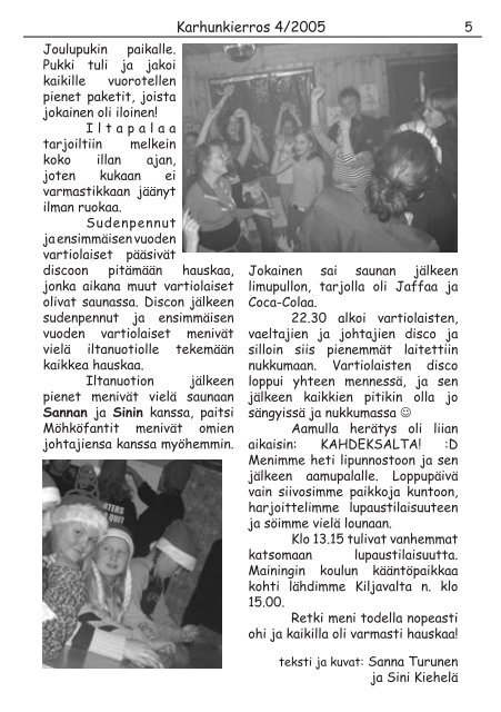 karhunkierros 4/2005