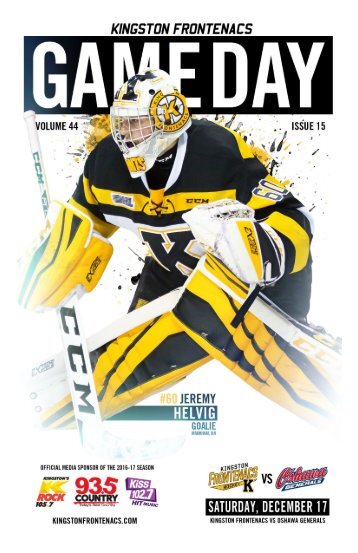 Kingston Frontenacs GameDay December 17, 2016