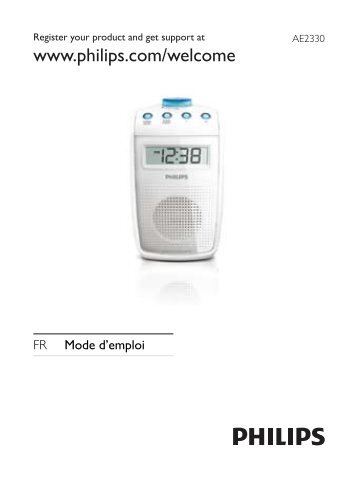 Philips Radio analogique Philips AE2330 - Etanche - notice