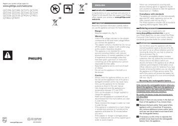 Philips Beardtrimmer series 5000 Tondeuse Ã©tanche pour barbe de 3 jours - Instructions avant utilisation - IND