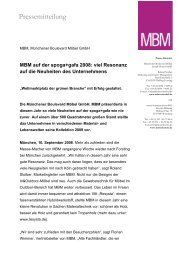 MBM auf der spoga+gafa 2008 - moser kommuniziert.