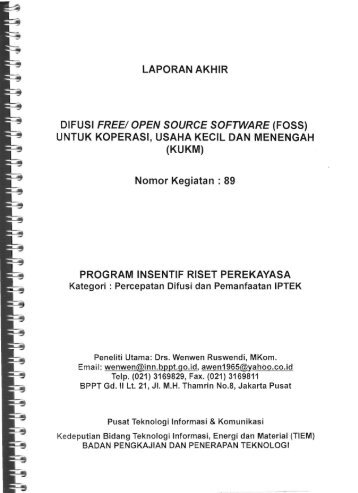 Cover dan Isi.pdf - Kementerian Riset dan Teknologi