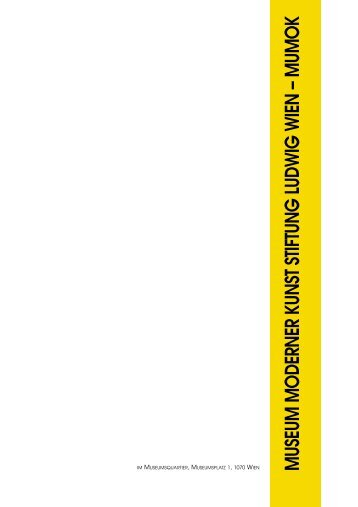 MUSEUM MODERNER KUNST STIFTUNG LUDWIG WIEN – MUMOK
