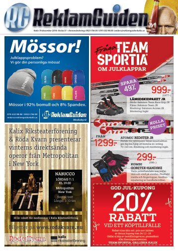 ReklamGuiden Kalix v51 -16 (19/12-25/12)