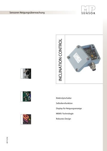 85°...+85°, 2 Achsen (X/Y) - MP-SENSOR GmbH