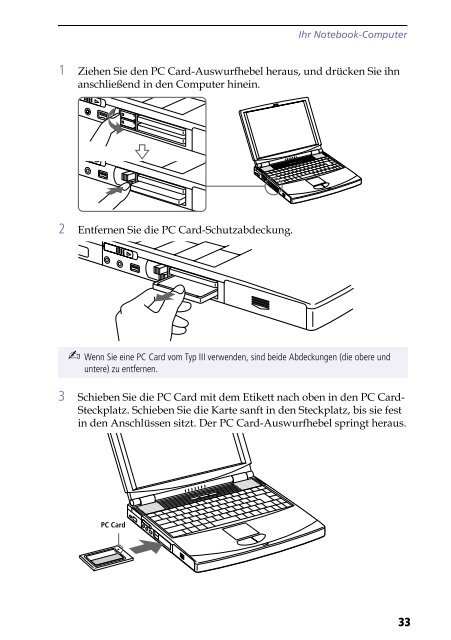 Sony PCG-F190 - PCG-F190 Istruzioni per l'uso Tedesco